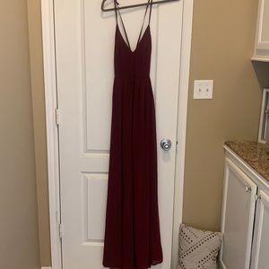 Maroon Gown